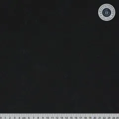 Größerer Musterausschnitt des Speckled Stoffs in Onyx mit 25-cm-Maßband zur Veranschaulichung der dezenten Sprenkel.
