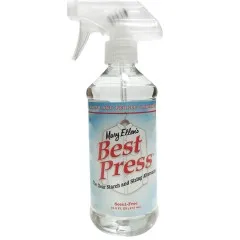 Best Press "Scent-Free" Sprühflasche mit montiertem Sprühkopf, komplettes Frontetikett sichtbar.