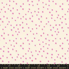 Vollflächige Ansicht des Mini-Sternenmusters in Neon Pink ohne Maßband