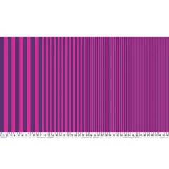 Ganze Stoffbreite von Sticks Plum Crazy mit Streifenverlauf von breit zu schmal in Pink und Lila