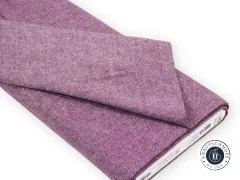 Stoffballen angeschnitten und gefaltet in der Farbe Eggplant.