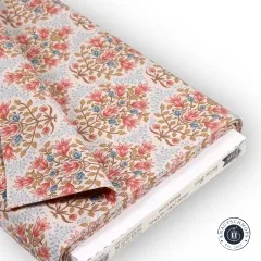Zusammengelegter Stoffballen mit Bauchbinde, Artikelnummer 100346, Farbe Breeze Coral.