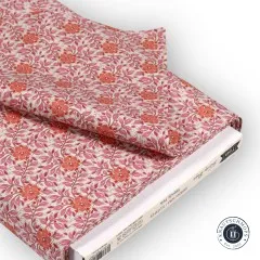 Zusammengelegter Stoffballen mit Bauchbinde, Artikelnummer 100354, Farbe Wendy Pink.