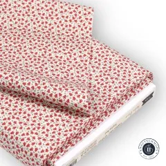 Zusammengelegter Stoffballen mit Bauchbinde, Artikelnummer 130098, Farbe Sophie Red.