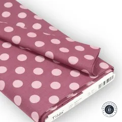 Zusammengelegter Stoffballen mit Bauchbinde, Artikelnummer 160055, Farbe Mauve.