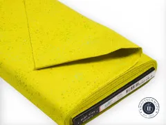 Gefalteter Stoffballen der Speckled-Kollektion in Citron mit Ruby-Star-Society-Etikett