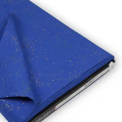 Gefalteter Stoffballen „Speckled" in Blue Ribbon mit Ruby-Star-Society-Etikett (Kollektion, Designerin, Artikelnummer).