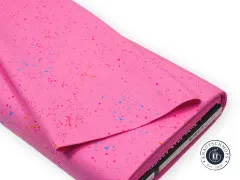 Stoffballen Ruby Star Society Speckled Canvas Flamingo in Pink mit bunten Sprenkeln