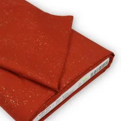 Gefalteter Stoffballen „Speckled" in Cayenne mit Ruby-Star-Society-Etikett (Kollektion, Designerin, Artikelnummer).