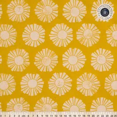 Cotton & Steel - By The Seaside II - Sunshine - Golden Unbleached Fabric