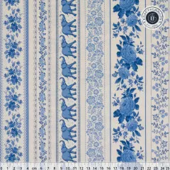 Tilda Baumwollstoff - Something Blue - Borders Blue