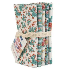 Tilda Fat Quarter Bundle - Village Life - Petrol/Teal