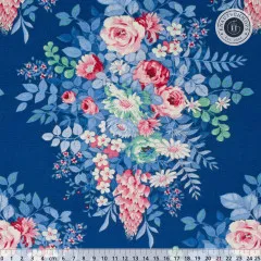 Tilda Baumwollstoff - Something Blue - Whimsyflower Night