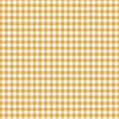 Tilda Widebacks Gingham Baumwollstoff in Gelb und Creme mit klassischem Karo-Muster.
