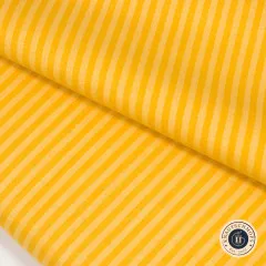 Riley Blake Baumwoll Designerstoff - 1/8" Tonal Stripe - Golden