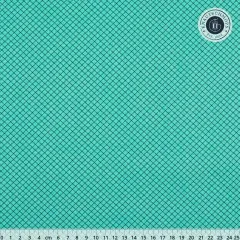 Tula Pink Baumwoll Designerstoff - True Colors - On the Grid - Raindrop