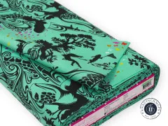 Gefalteter Stoffballen mit Banderole und Pflegehinweisen zu Prince Charming Turtle Bay Sweetmint