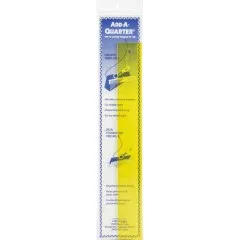 Alternative Verpackungsvariante des 12-Zoll-Lineals in wiederverschließbarer Tüte, Frontalansicht.