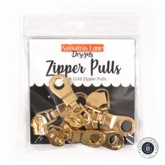 Zweite Ansicht der Sassafras-Lane-Verpackung mit sichtbaren goldfarbenen Zipper-Pulls.