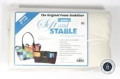 Verpackte Rolle von Soft and Stable, Größe 36x58 Zoll, Frontalansicht.