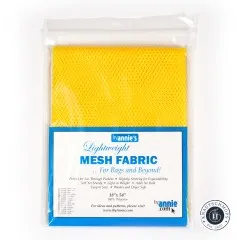 ByAnnie's Lightweight Mesh in Gelb in der Originalverpackung mit Etikett und Farbübersicht.