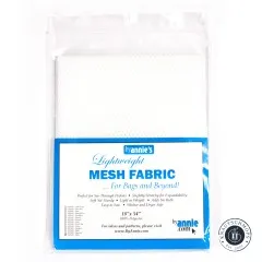 ByAnnie's Lightweight Mesh in Weiß in der Originalverpackung mit Etikett und Farbübersicht.