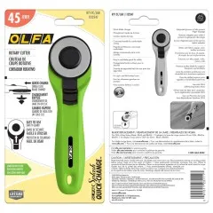Detailansicht der Verpackungsvorderseite mit Quick-Change-Hinweis und Sicherheits-Klingenschutz.