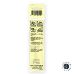 Rückseite der Verpackung mit bebilderter Anleitung und Materialangabe Harnstoffharz.
