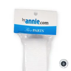 Verpackungsetikett „byannie.com Purse Parts" des weißen 1,5-Zoll-Gurtbands (6 Yard)