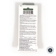 Rückseite der Verpackung mit Produktbeschreibung, Pflegehinweisen und Barcode in mehreren Sprachen
