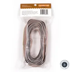 Rückseite der Verpackung mit Produktbeschreibung, Barcode und Hinweis zu den passenden Sassafras Lane Zipper Pulls.
