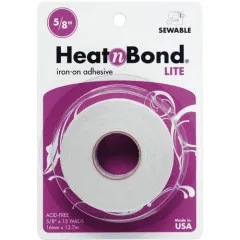 Schlichtere HeatnBond-Lite-Verpackungsvariante, 5/8 Zoll x 15 Yards, säurefrei, mit größerer Klebevliesrolle