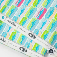 Webkante des Stoffes mit Aufdruck Costeira, AGF Studio und Art Gallery Fabrics Logo