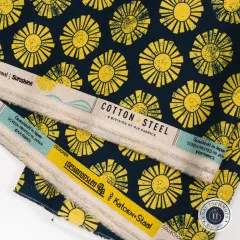 Webkante der Canvas-Variante mit Angaben zur Farbe "Navy", Design "Sunshine" und Kollektion "By The Seaside II".