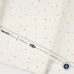 Webkante des AGF Stoffes mit Aufdruck Sparkle Elements, AGF Studio und Farbskala