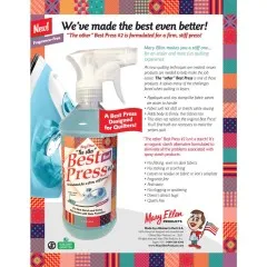 Informationsseite „We've made the best even better" mit Produktvorteilen und Anwendungsbeispiel.