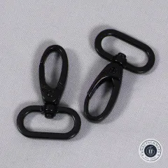 ByAnnie's - 1inch Swivel Snap Hook - Black (Drehbarer Karabinerhaken)